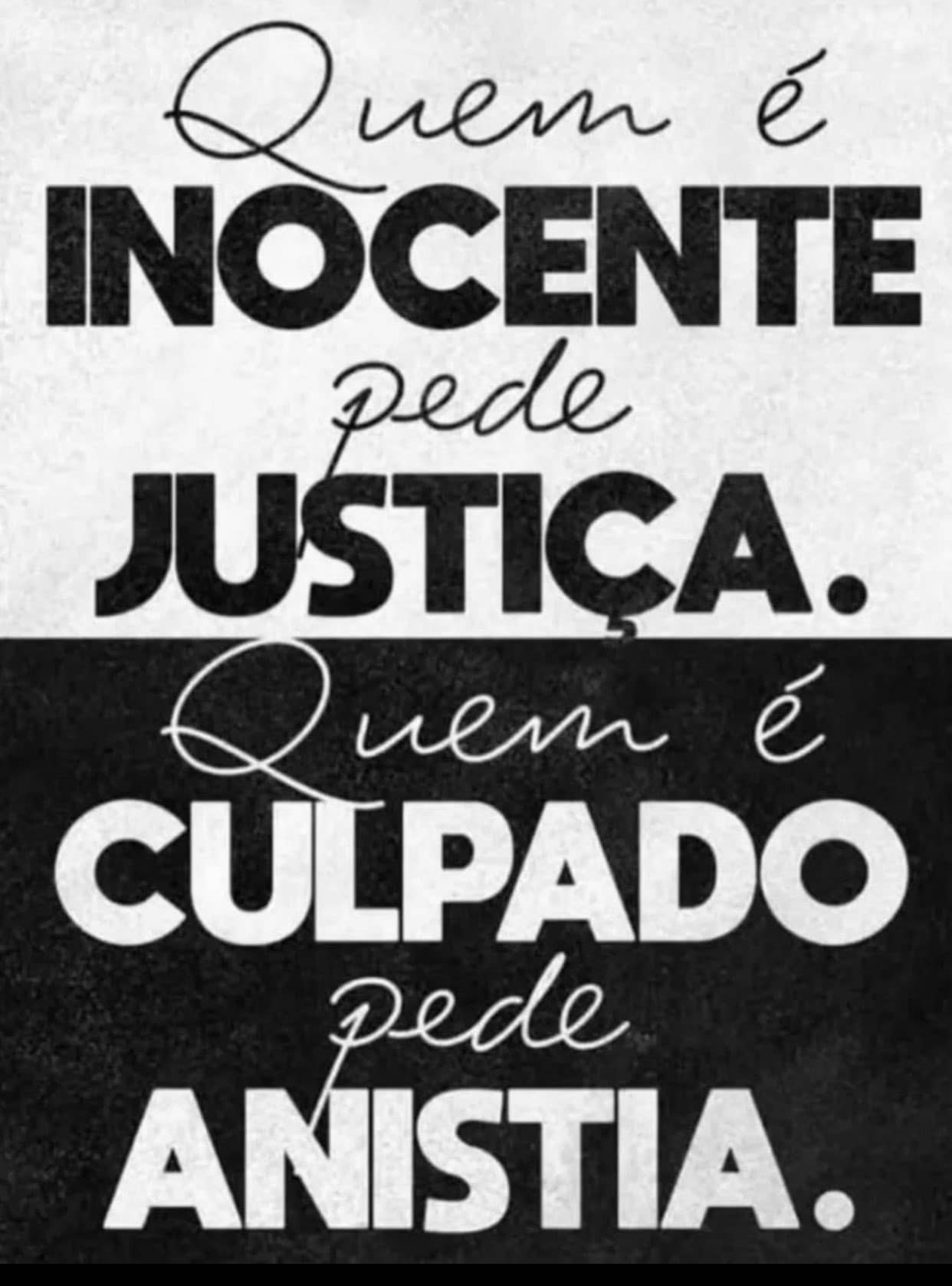 Quem É Culpado Pede Anistia